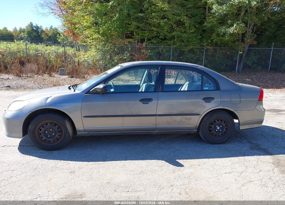 2005 HONDA CIVIC VP VIN: 2HGES16305H629916