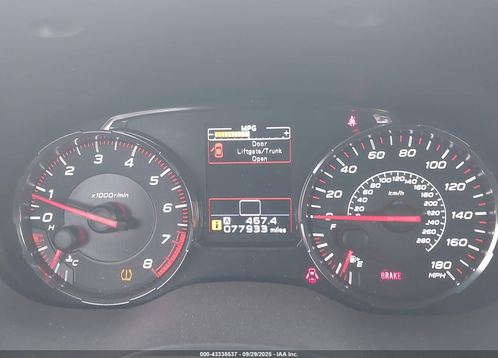 2020 SUBARU WRX VIN: JF1VA1C65L9830228