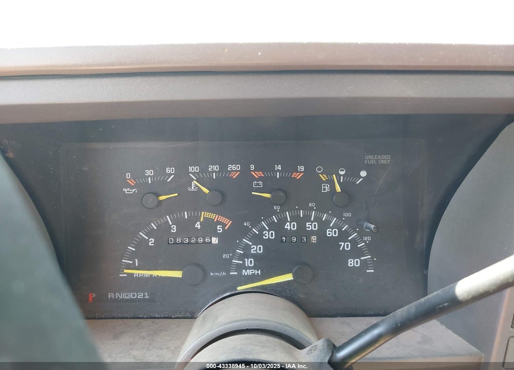 1993 GMC SIERRA VIN: 2GTFK29K9P1517333