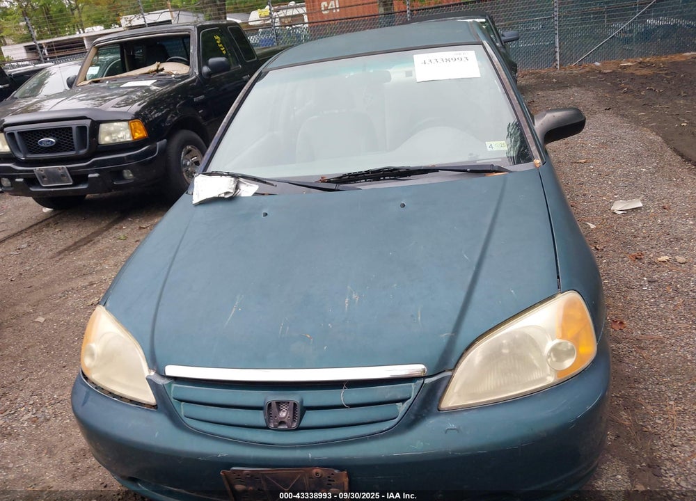 2001 HONDA CIVIC LX VIN: 2HGES16541H603587