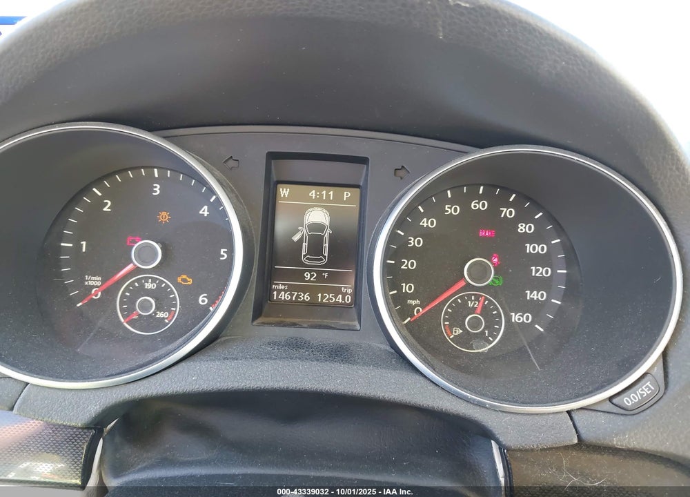 2011 VOLKSWAGEN JETTA SPORTWAGEN 2.0L TDI VIN: 3VWPL7AJ7BM626647