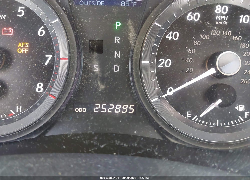 2008 LEXUS ES 350 VIN: JTHBJ46G482204865