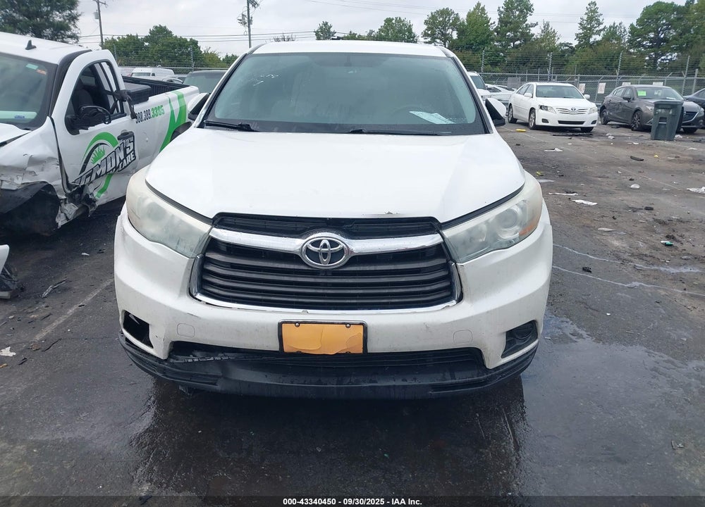 2015 TOYOTA HIGHLANDER LE VIN: 5TDZARFH4FS016519
