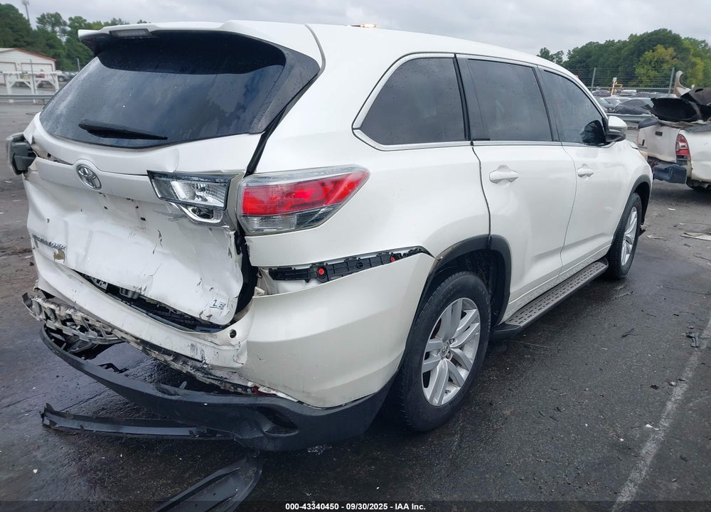 2015 TOYOTA HIGHLANDER LE VIN: 5TDZARFH4FS016519