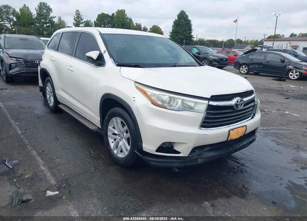 2015 TOYOTA HIGHLANDER LE VIN: 5TDZARFH4FS016519