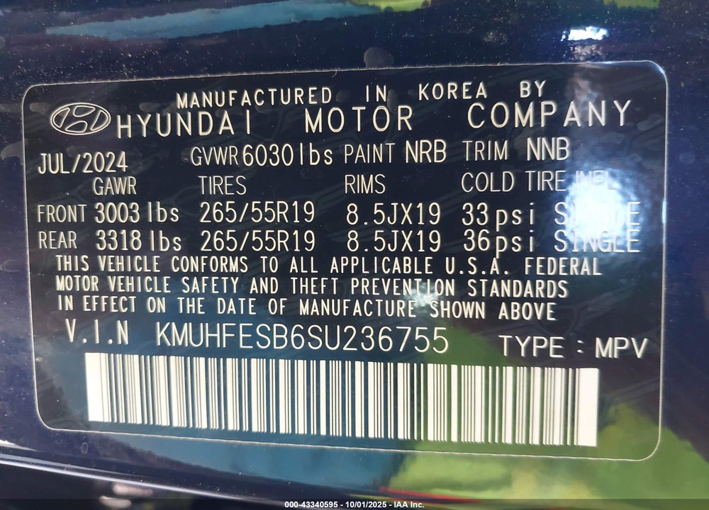 2025 GENESIS GV80 VIN: KMUHFESB6SU236755