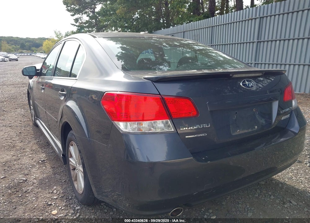 2012 SUBARU LEGACY VIN: 4S3BMBC63C3010405