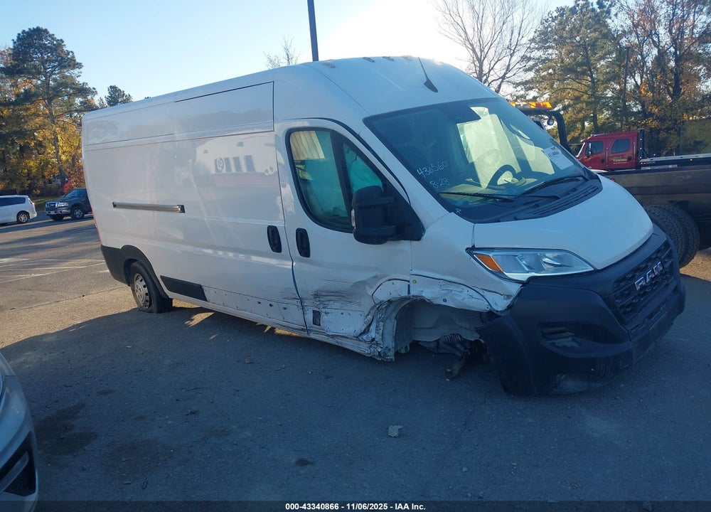 2023 RAM PROMASTER 2500 HIGH ROOF 159 WB VIN: 3C6LRVDG8PE547078