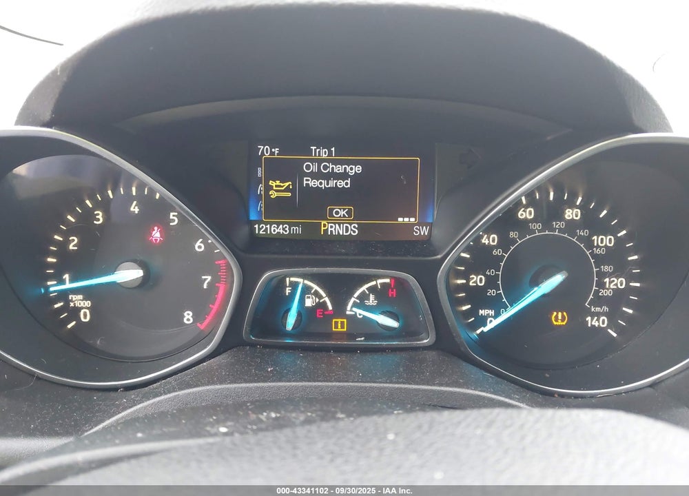 2017 FORD ESCAPE S VIN: 1FMCU0F75HUE07639