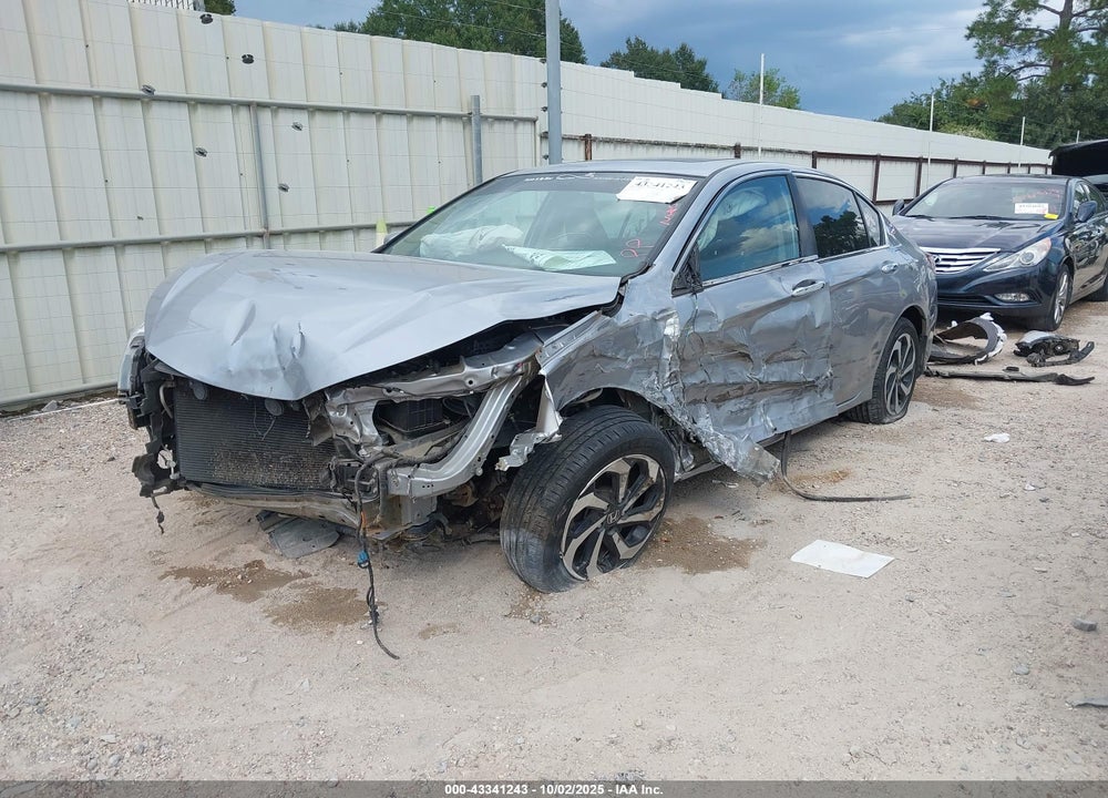 2016 HONDA ACCORD EX-L VIN: 1HGCR2F80GA050057