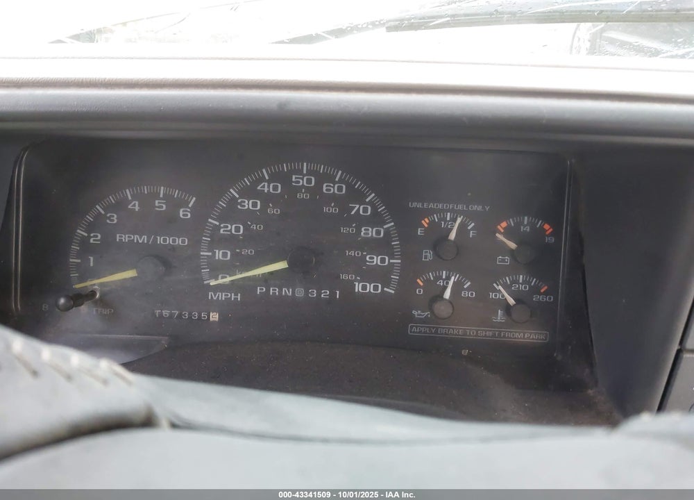 1997 GMC SIERRA 1500 VIN: 1GTEK19R0VE538182