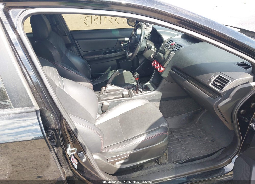 2015 SUBARU WRX VIN: JF1VA1G68F9833512