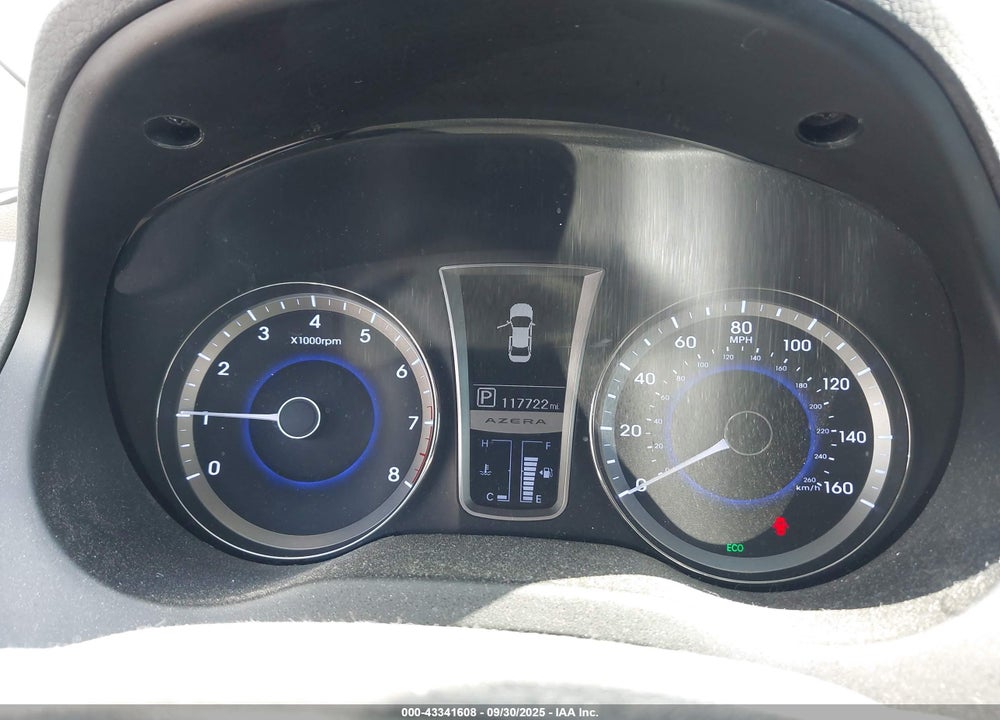 2013 HYUNDAI AZERA VIN: KMHFG4JG5DA258308