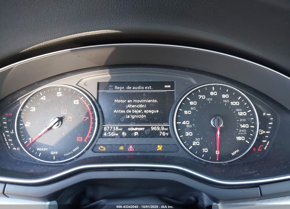 2017 AUDI A4 2.0T PREMIUM VIN: WAUGNAF40HN059044