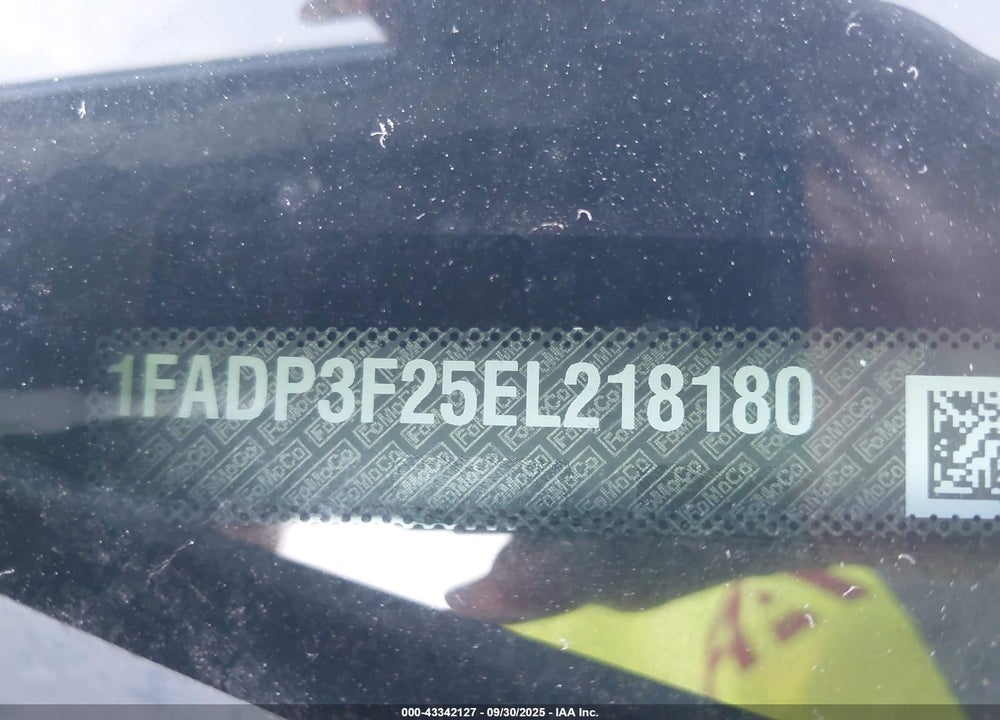 2014 FORD FOCUS SE VIN: 1FADP3F25EL218180