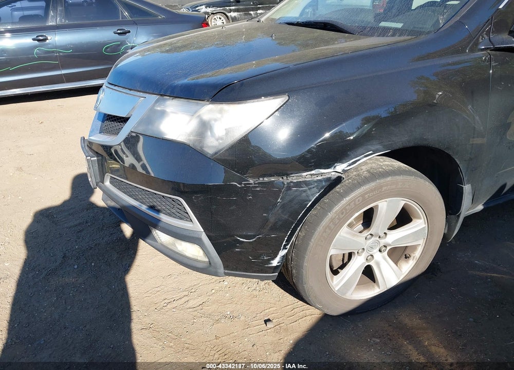2011 ACURA MDX VIN: 2HNYD2H6XBH509386