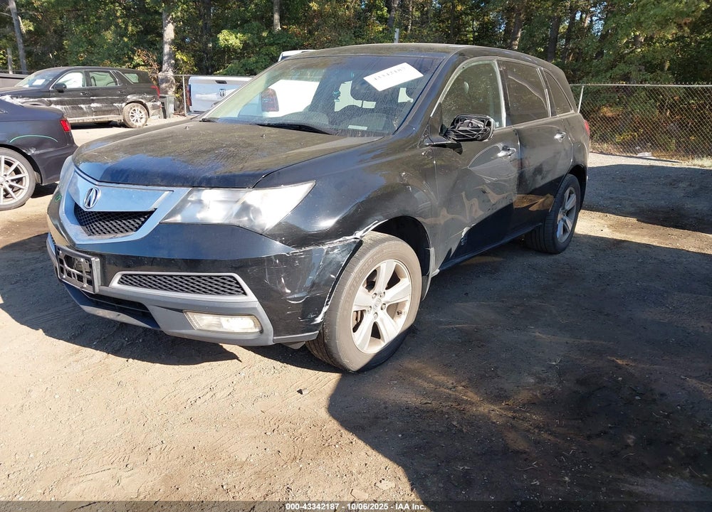 2011 ACURA MDX VIN: 2HNYD2H6XBH509386