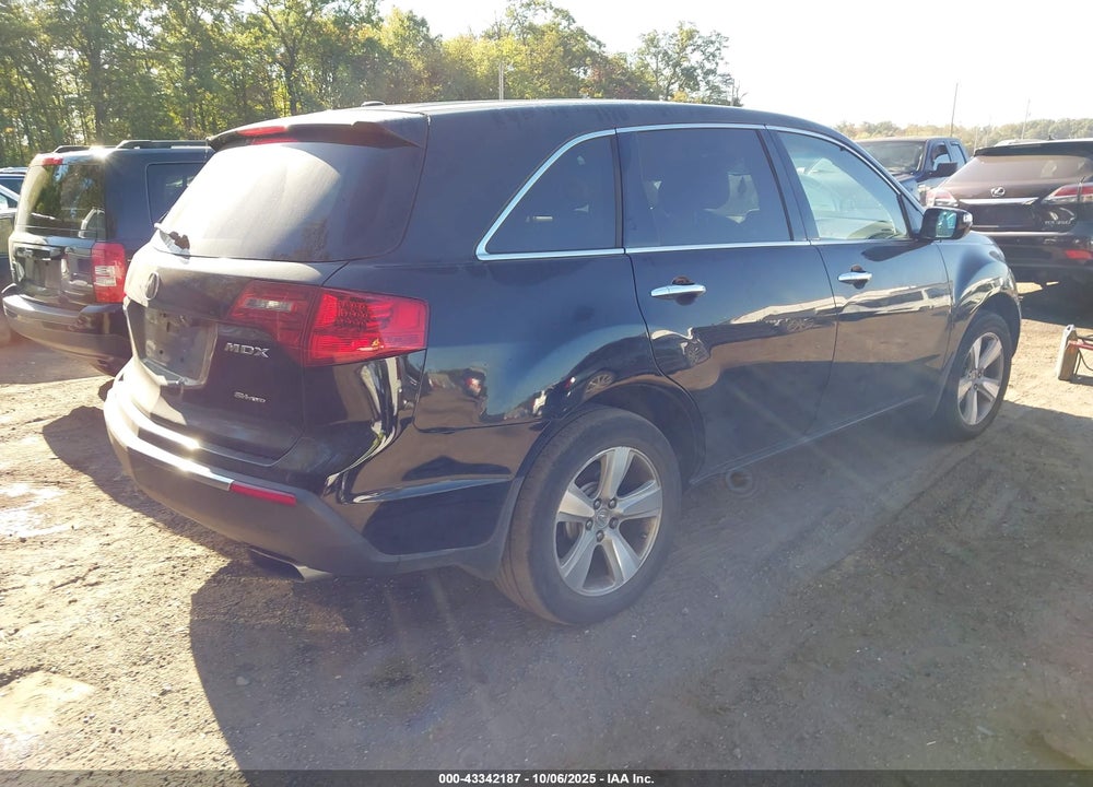 2011 ACURA MDX VIN: 2HNYD2H6XBH509386