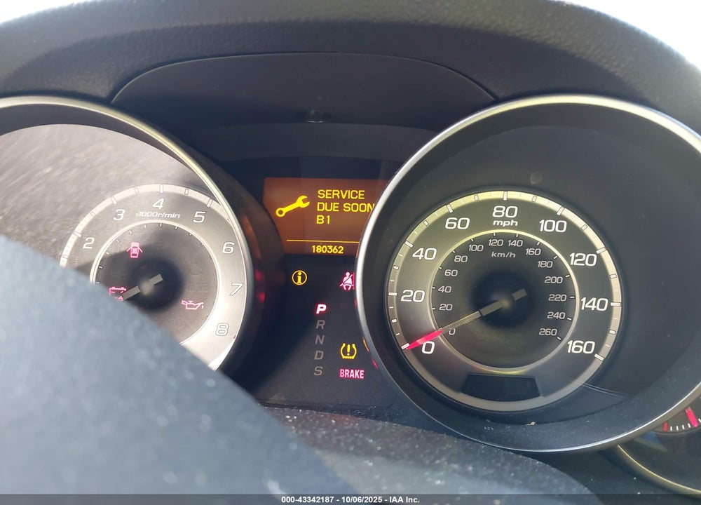 2011 ACURA MDX VIN: 2HNYD2H6XBH509386