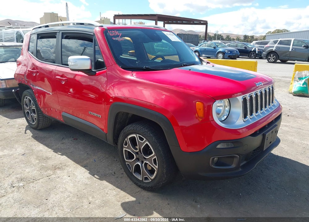 2015 JEEP RENEGADE LIMITED VIN: ZACCJBDT7FPB43251