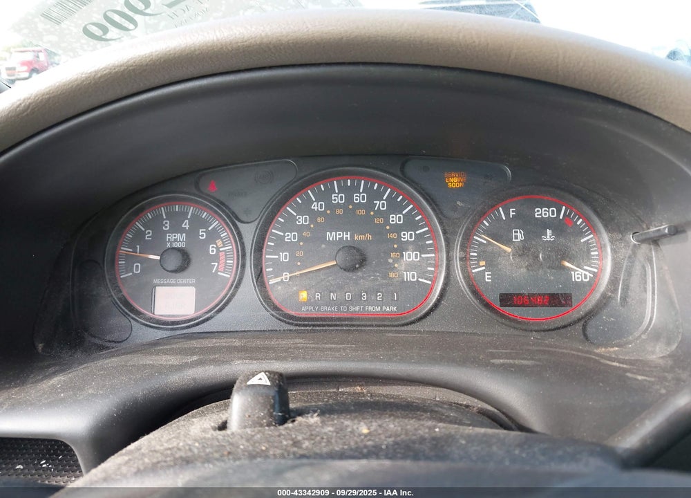 2000 PONTIAC MONTANA M16 VIN: 1GMDX03E9YD113207