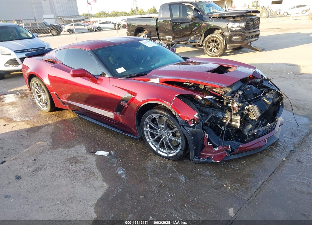 2019 CHEVROLET CORVETTE GRAND SPORT VIN: 1G1YW2D72K5115394