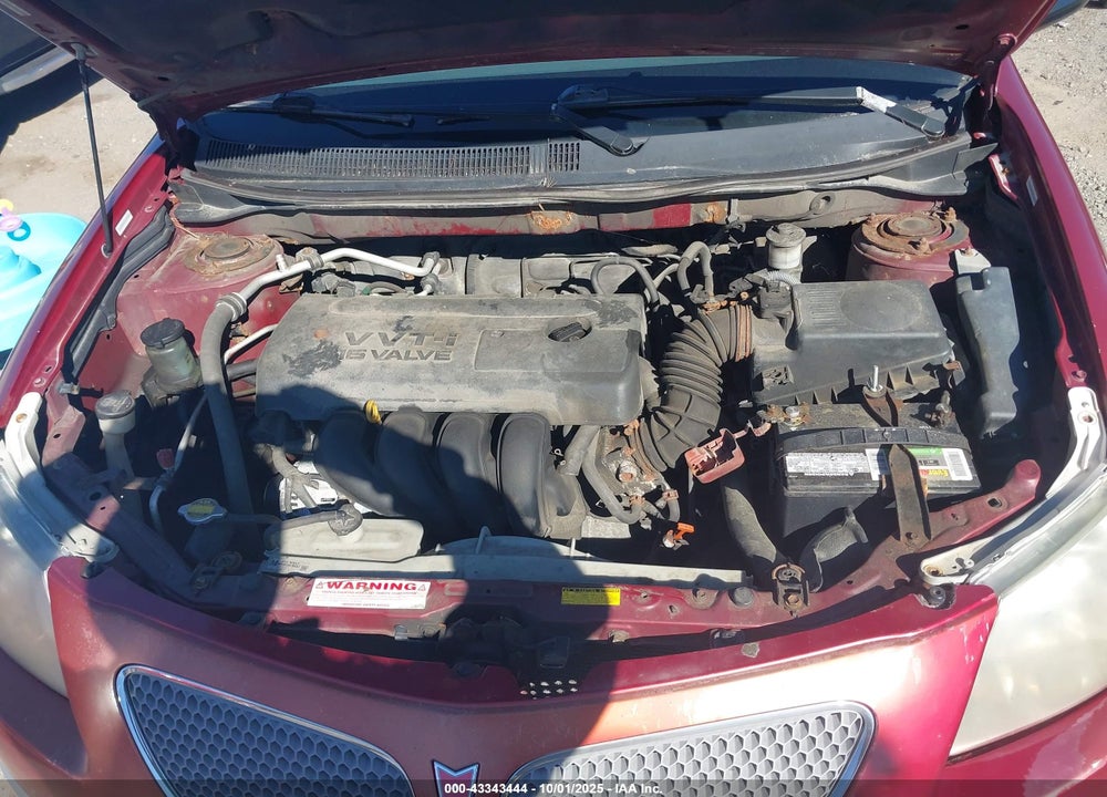 2008 PONTIAC VIBE VIN: 5Y2SL65888Z414863