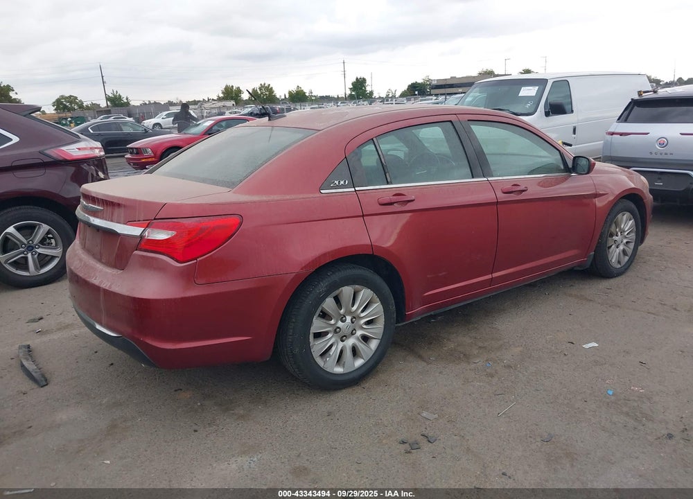 2013 CHRYSLER 200 VIN: 1C3CCBAG6DN722047