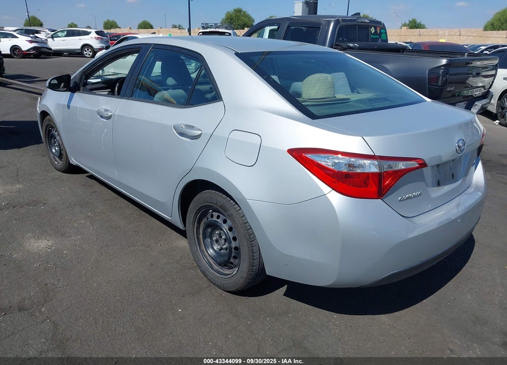 2015 TOYOTA COROLLA LE VIN: 2T1BURHE2FC319108