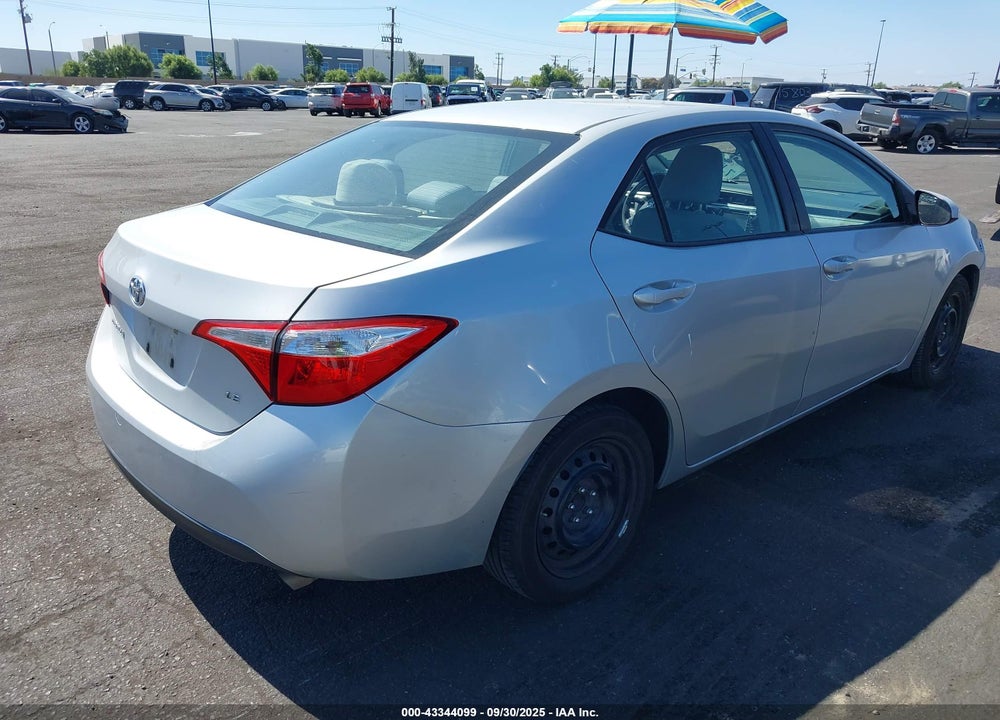 2015 TOYOTA COROLLA LE VIN: 2T1BURHE2FC319108