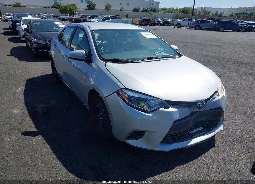 2015 TOYOTA COROLLA LE VIN: 2T1BURHE2FC319108