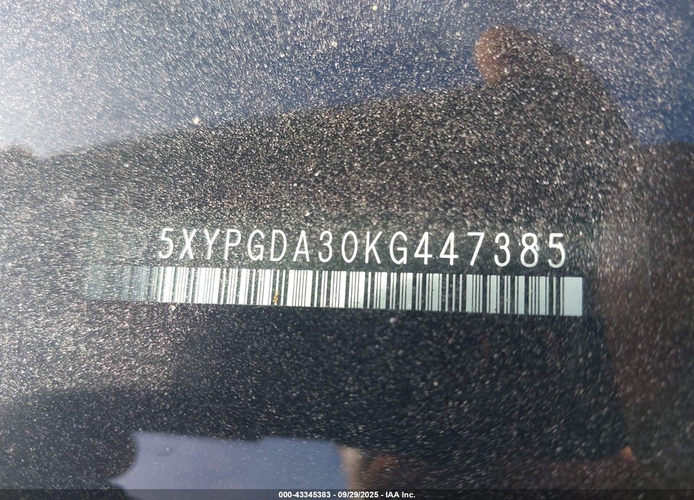 2019 KIA SORENTO 2.4L LX VIN: 5XYPGDA30KG447385