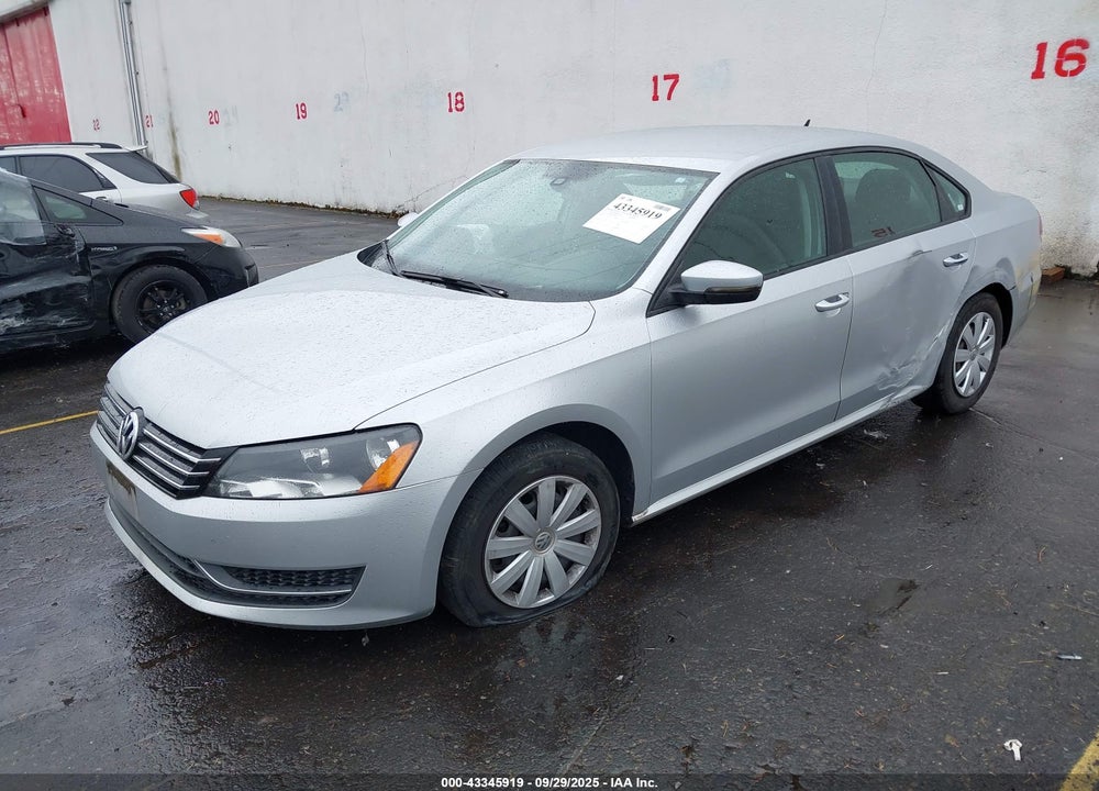 2013 VOLKSWAGEN PASSAT 2.5L S VIN: 1VWAP7A38DC046923