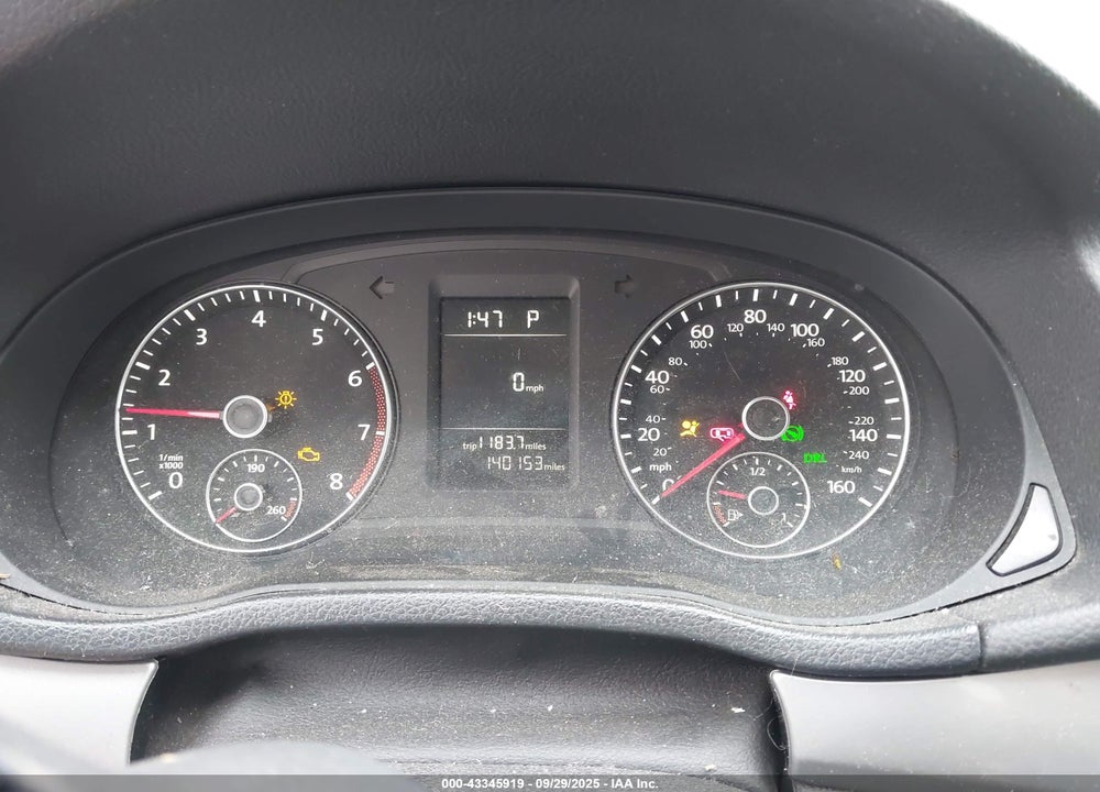 2013 VOLKSWAGEN PASSAT 2.5L S VIN: 1VWAP7A38DC046923