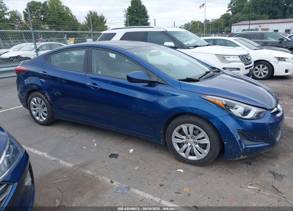 2016 HYUNDAI ELANTRA SE VIN: 5NPDH4AE2GH671307