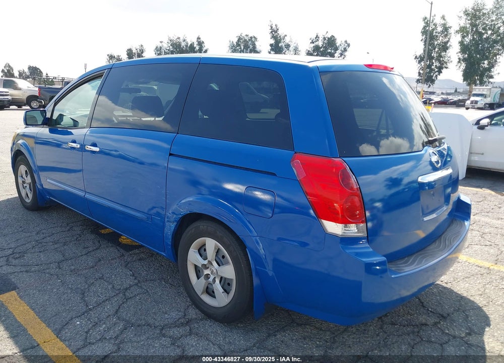 2007 NISSAN QUEST 3.5 VIN: 5N1BV28U27N108478
