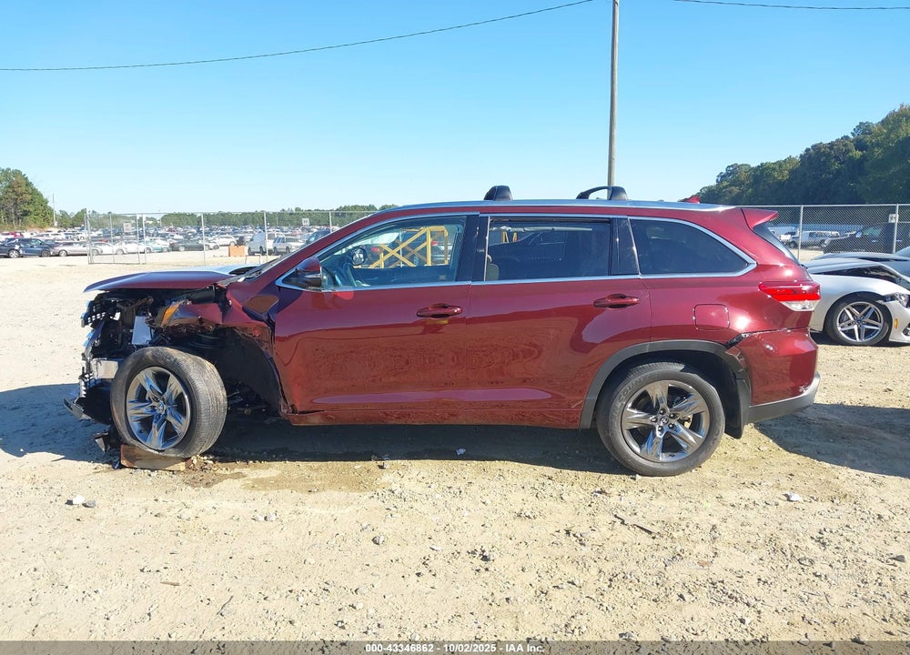 2019 TOYOTA HIGHLANDER LIMITED/PLATINUM VIN: 5TDYZRFH1KS345547