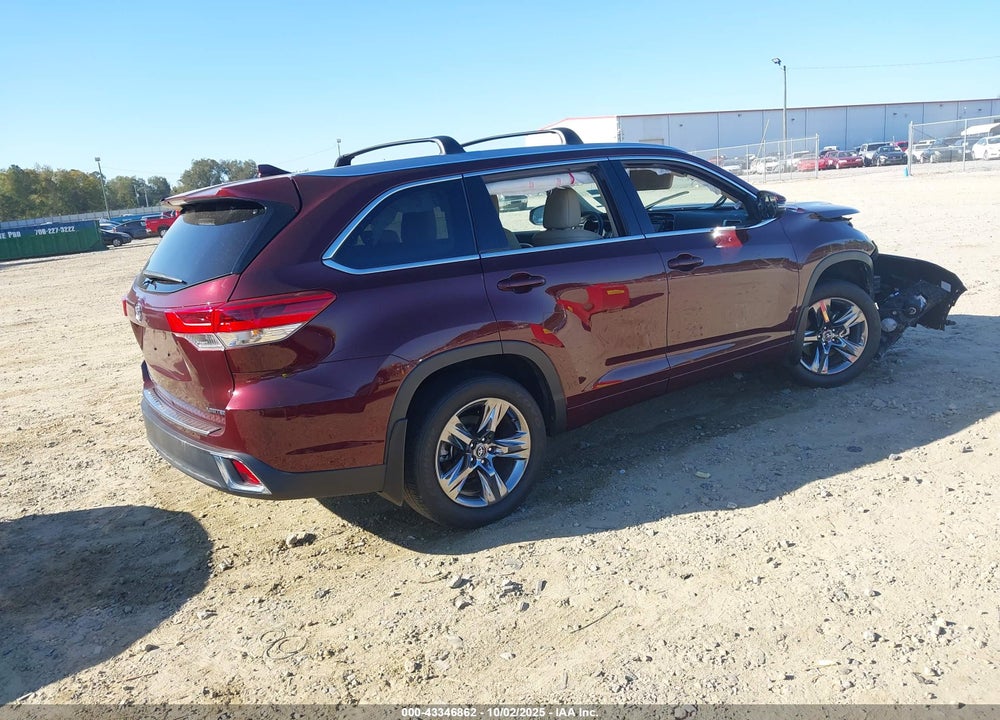 2019 TOYOTA HIGHLANDER LIMITED/PLATINUM VIN: 5TDYZRFH1KS345547