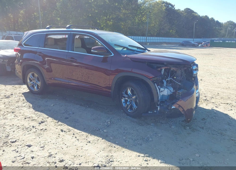 2019 TOYOTA HIGHLANDER LIMITED/PLATINUM VIN: 5TDYZRFH1KS345547