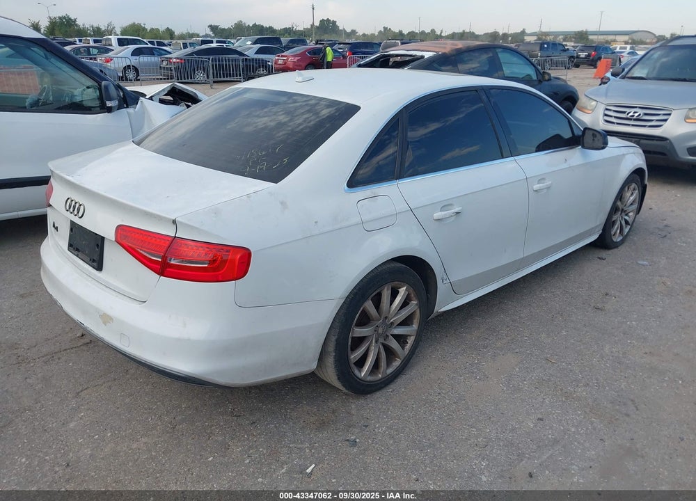 2014 AUDI A4 VIN: WAUAFAFL2EN034667