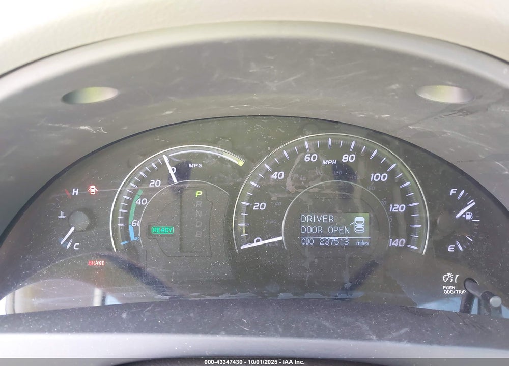 2011 TOYOTA CAMRY HYBRID VIN: 4T1BB3EK5BU137392
