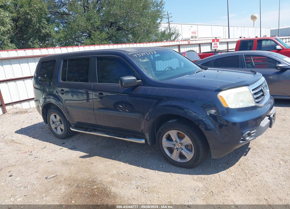 2012 HONDA PILOT LX VIN: 5FNYF3H26CB001023