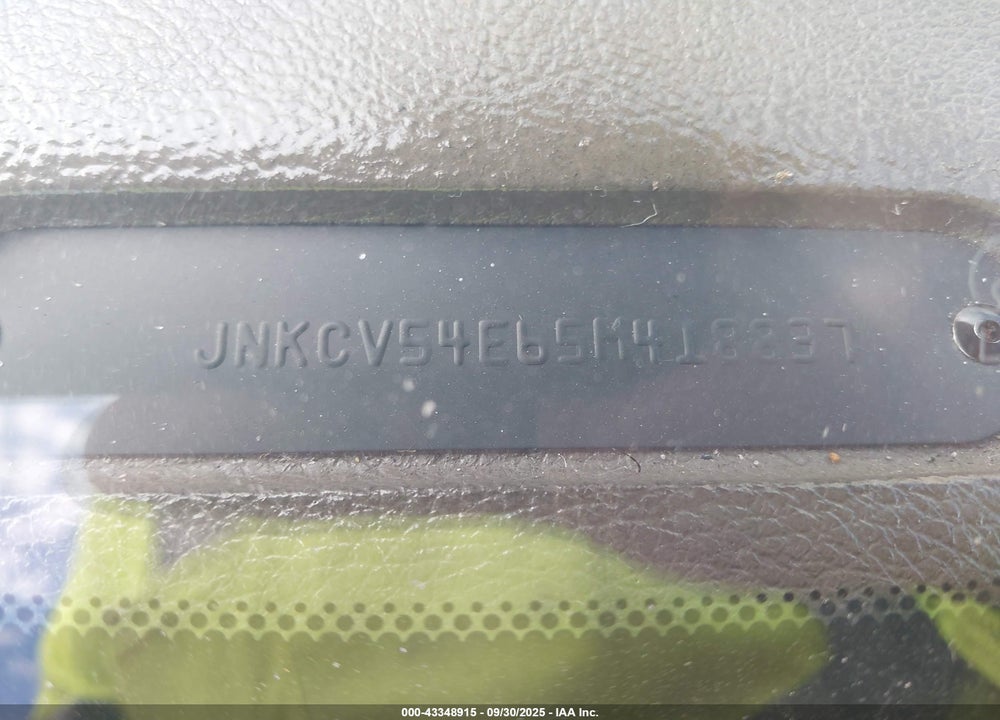 2005 INFINITI G35 VIN: JNKCV54E65M418837