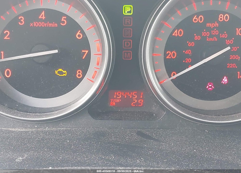 2012 MAZDA CX-9 TOURING VIN: JM3TB2CA9C0368616