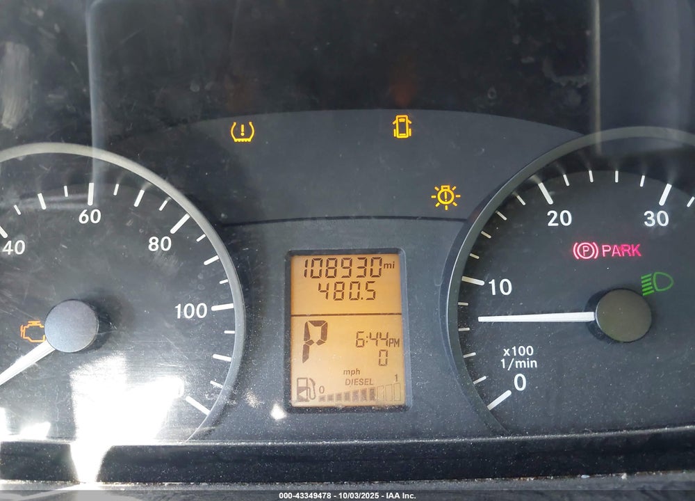 2012 MERCEDES-BENZ SPRINTER 2500 NORMAL ROOF VIN: WD3PE7CC6C5714120