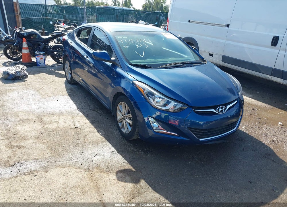 2016 HYUNDAI ELANTRA SE VIN: KMHDH4AE0GU492037