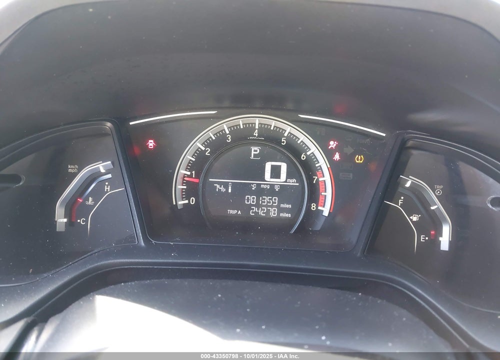 2017 HONDA CIVIC VIN: 2HGFC4B08HH309245
