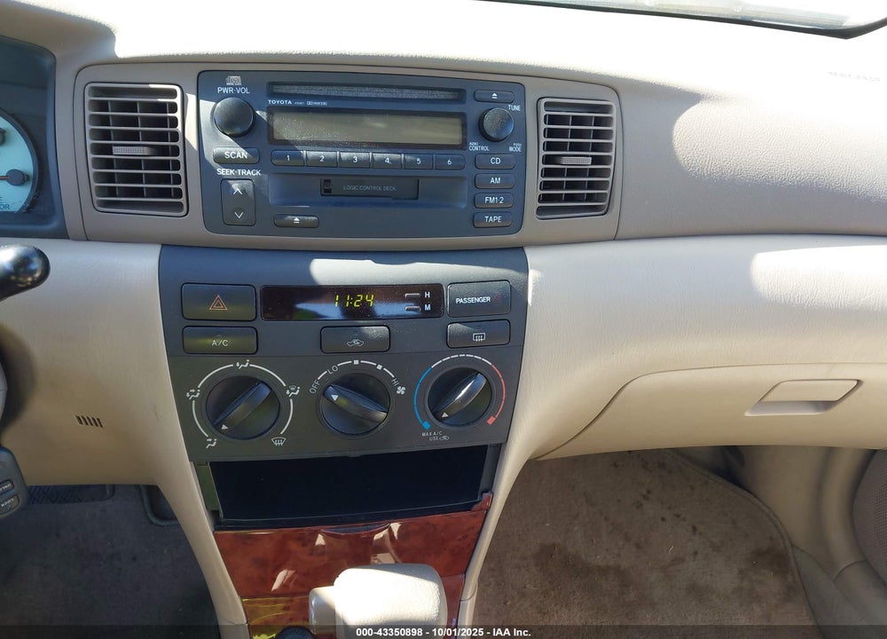 2004 TOYOTA COROLLA LE VIN: 2T1BR32E84C310546