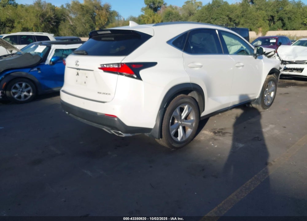 2017 LEXUS NX 200T VIN: JTJBARBZ9H2115912