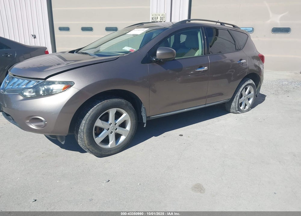 2009 NISSAN MURANO VIN: JN8AZ18W29W146617